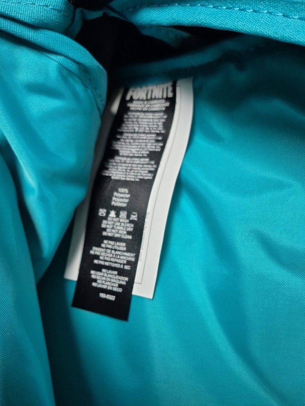 Fortnite Signify Teal Backpack W Waterbottle Pocket & Laptop Sleeve, New W Tags - Picture 11 of 15